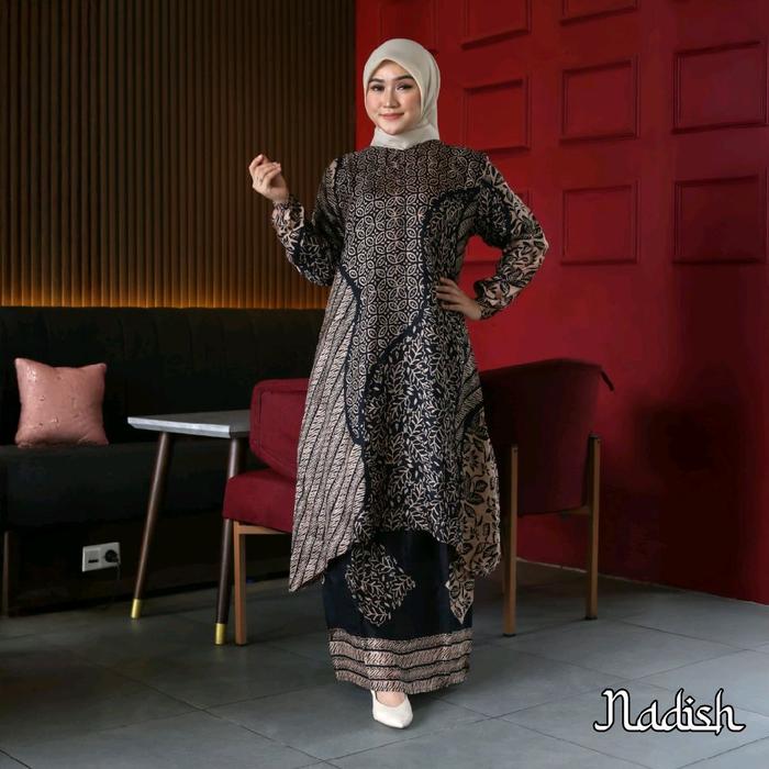Set Batik Sutra Mewah High Quality (EKSCLUSIF) SET GAMIS BATIK BAHAN DOBBY SUTRA STELAN ROK BATIK SU