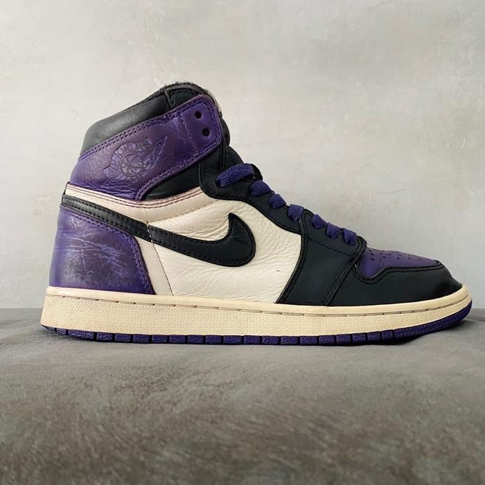 Sepatu second jordan 1 Retro High OG Court Purple size 41