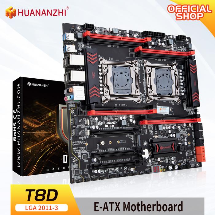 HUANANZHI X99-T8D Motherboard E-ATX LGA 2011-3 Intel C612 Dual CPU