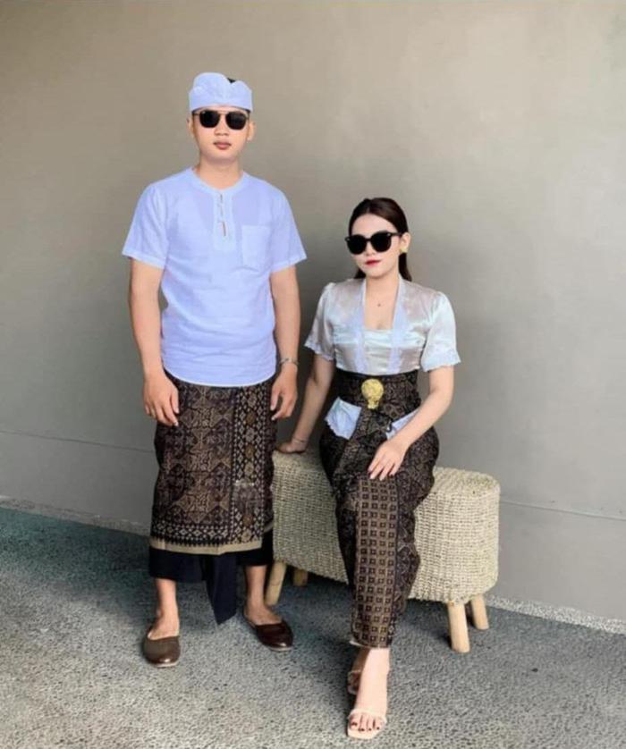 kamen setelan couple batik indigo