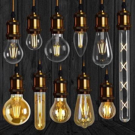 Lampu Led Filamen 4WATT Kaca Tebal Lampu Edison Body Jamur Tahan Air