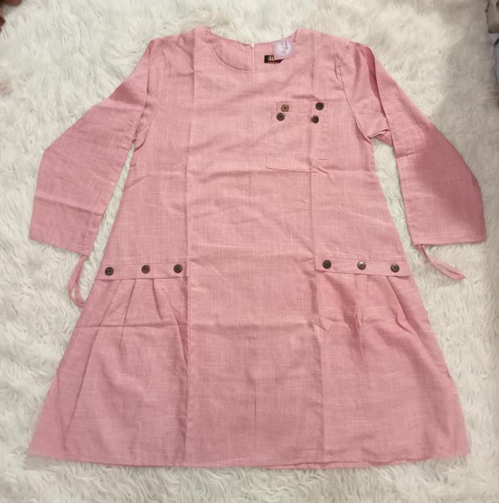 Tunik Wanita Lengan Panjang dengan Kancing Hias Lalenka.House (D-4003)