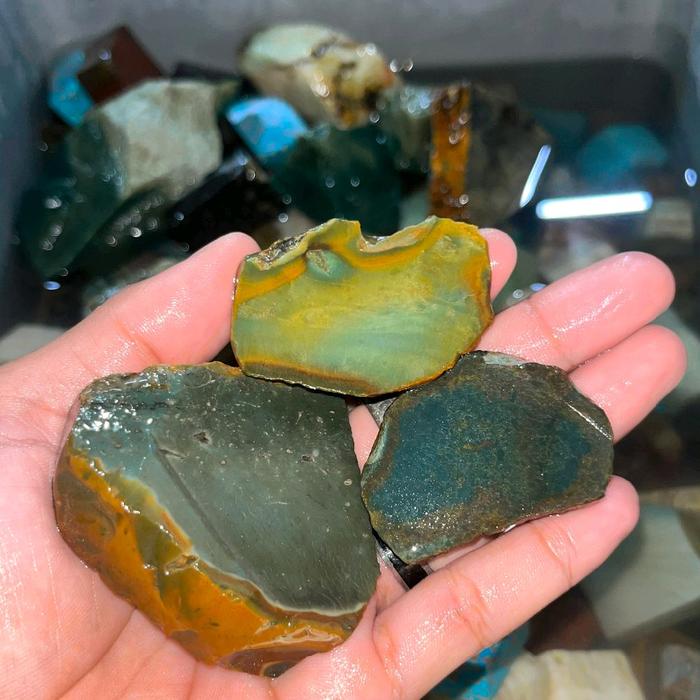 bahan batu akik bacan bisori/berkualitas tinggi