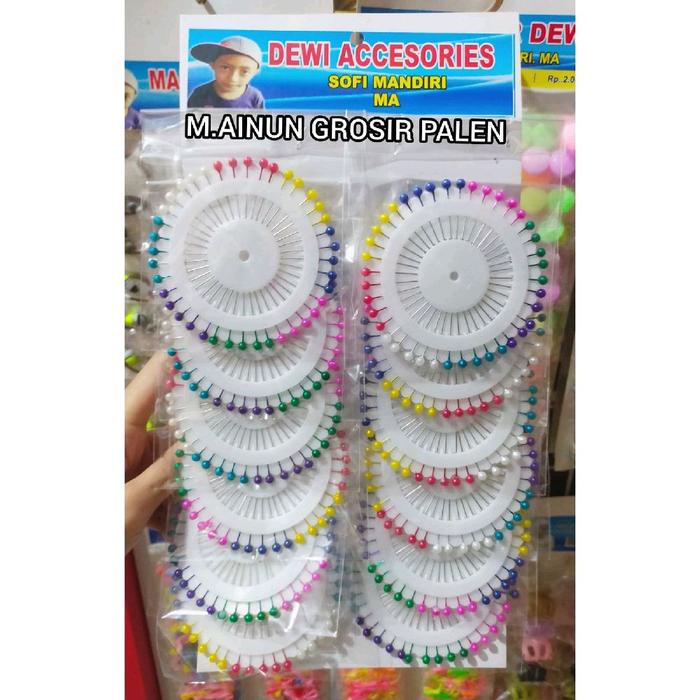 Jarum Pentul piring kemasan Renteng 1 Renteng isi 12 pcs