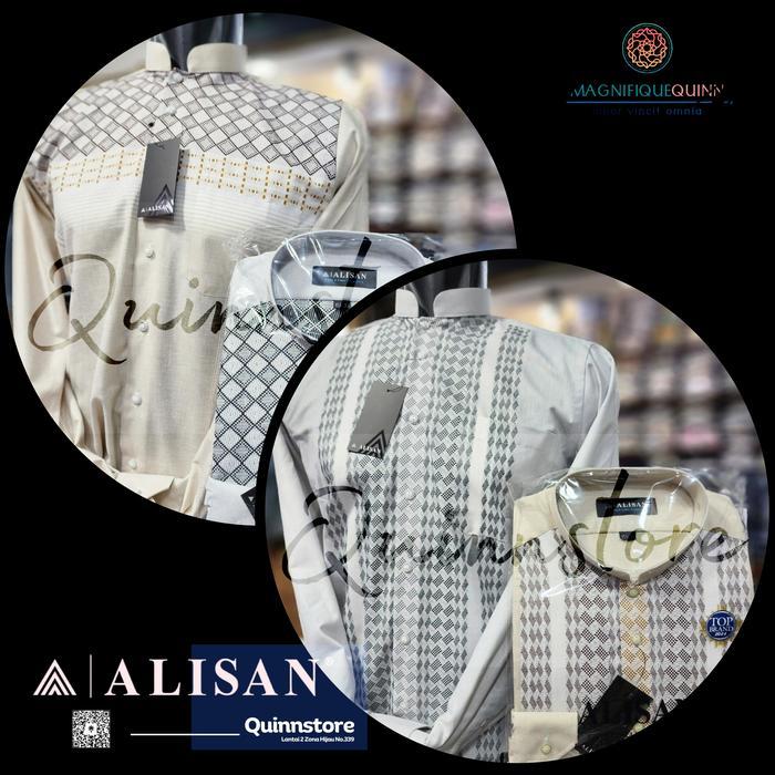 FH206 ALISAN Original Kemeja Koko Fashion - Koko Motif Lengan Panjang - Reguler - Varian Motif dan W