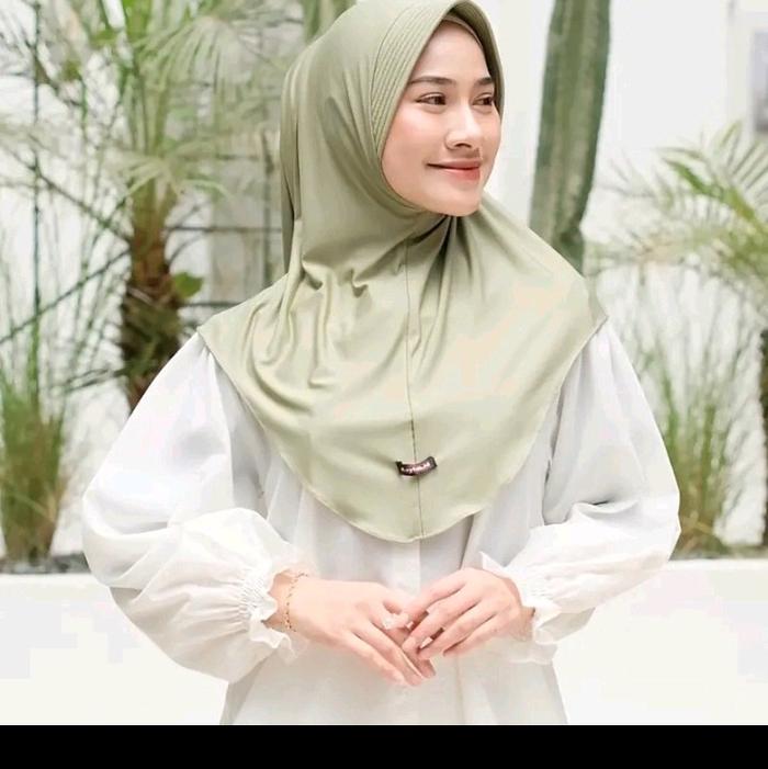 bergo zirah m/ pendek simpel  kerudung zirah