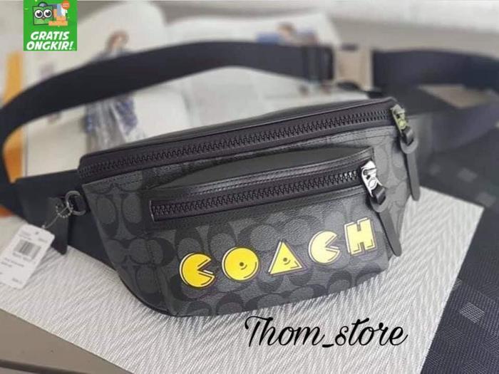 TAS PRIA C H F72924 TERRAIN BELT BAG WAIST BAG W SCRIPT SIGN CANVAS