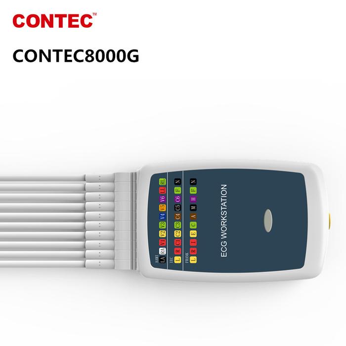 Contec 9 Pcs 8000G Multi-function PC ECG/EKG Workstation System 12