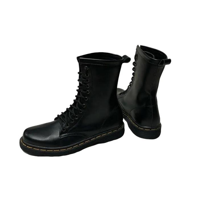 Sepatu High Boots Pria Formal Docmart Original Sepatu Boot Formal 12 Hole New Product Hitam Merah Sh