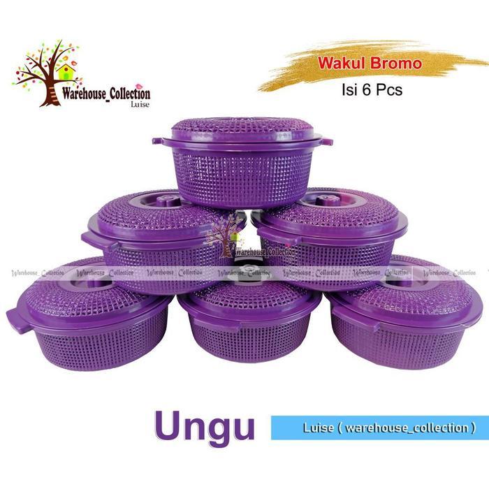 6PCS X Tempat Nasi Tutup Plastik murah /Bakul Nasi / tempat berkat/ Wakul BROMO Tutup / Wakul Hajata