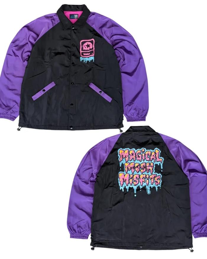 MAGICAL MOSH MISFITS - Jaket Coach Unisex Pria Wanita Colorblock Size M