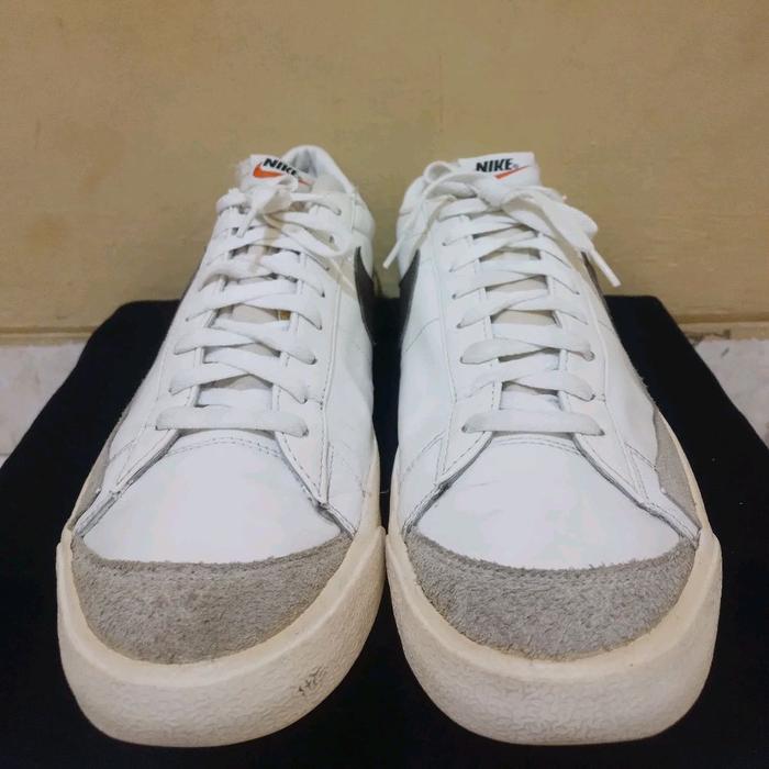Nike Blazer Low 77 Vintage White Black Size 47,5 insole 31 DA6364-101 Leather Sneakers