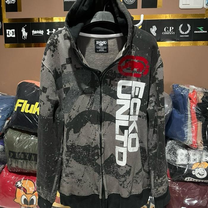 Hoodie zipper Ecko size L