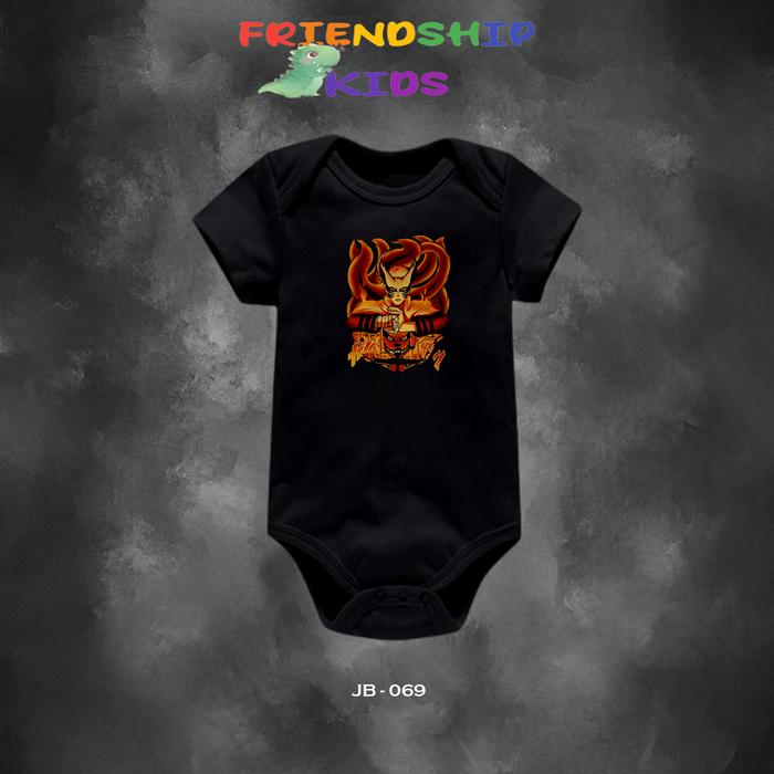 JUMPER PENDEK BAYI 0 - 12 BULAN  JUMPSUIT BABY NARUTO & JUJUTSU KAISEN