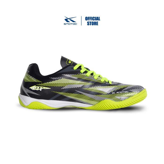 NEW Spotec Indoor Captain Sepatu Futsal Pria Wanita - Hitam Hijau Cerah