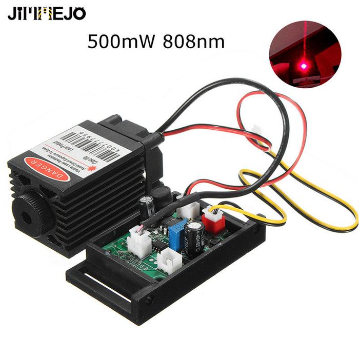 Focusable 500mw 808nm Infrared IR Laser Diode Dot Module 12V+ TTL+ Fan Cooling Laser Module For CNC