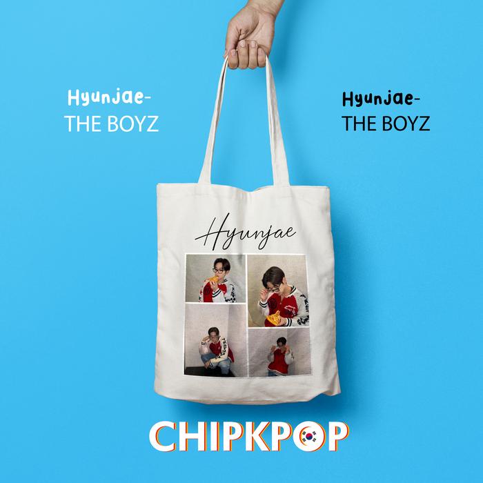 [PACKAGE SET] TOTEBAG HYUNJAE THE BOYZ I HYUNJAE THE BOYZ I HYUNJAE  THE BOYZ TBZ KPOP I TOTEBAG KPO