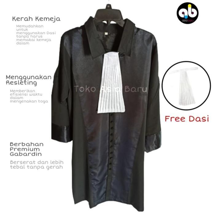 PASTI HEMAT!! TOGA ADVOKAT/PENGACARA PREMIUM GABARDIN 100% ORIGINAL