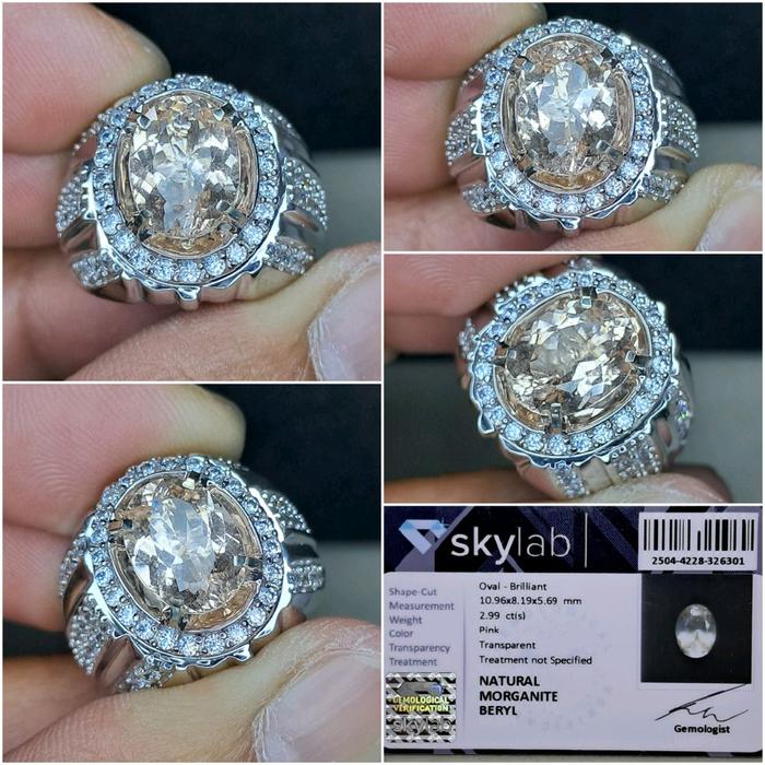 Natural Morganite Beryl 2.99cts memo Skylab