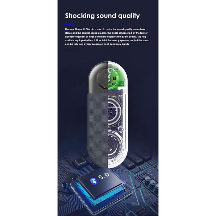 Music Player Portable Subwoofer Hifi Sound Stereo Nfc Induction For