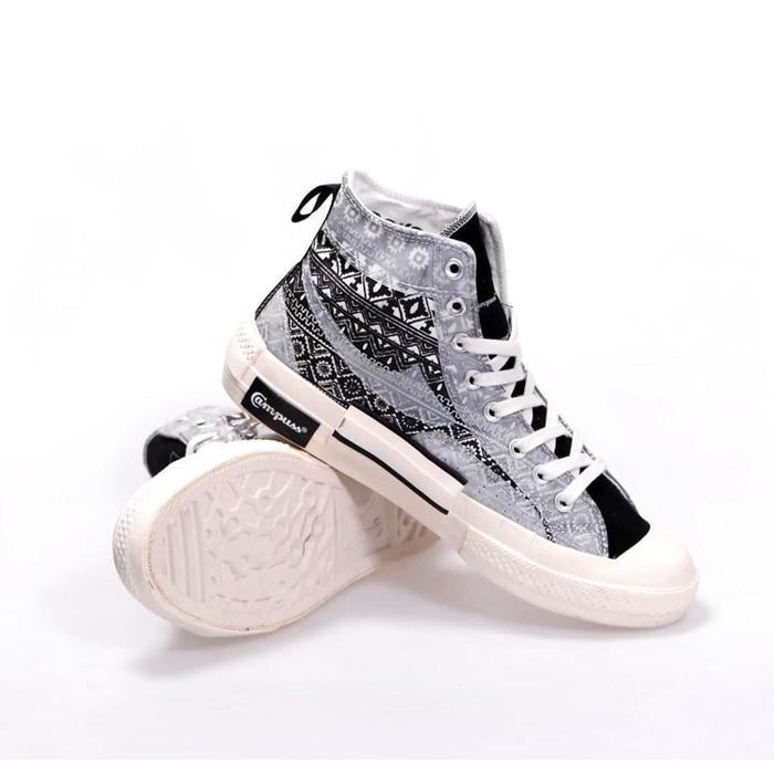 INSTAN SEPATU CAMPUSS BADDAY VOL.I HI BLACK WHITE SPECIAL EDITION ORIGINAL LARIS
