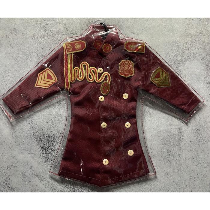 Miniatur Baju Akpol (Merah) - Miniatur Pakaian Akademi Polisi - Gantungan Mobil