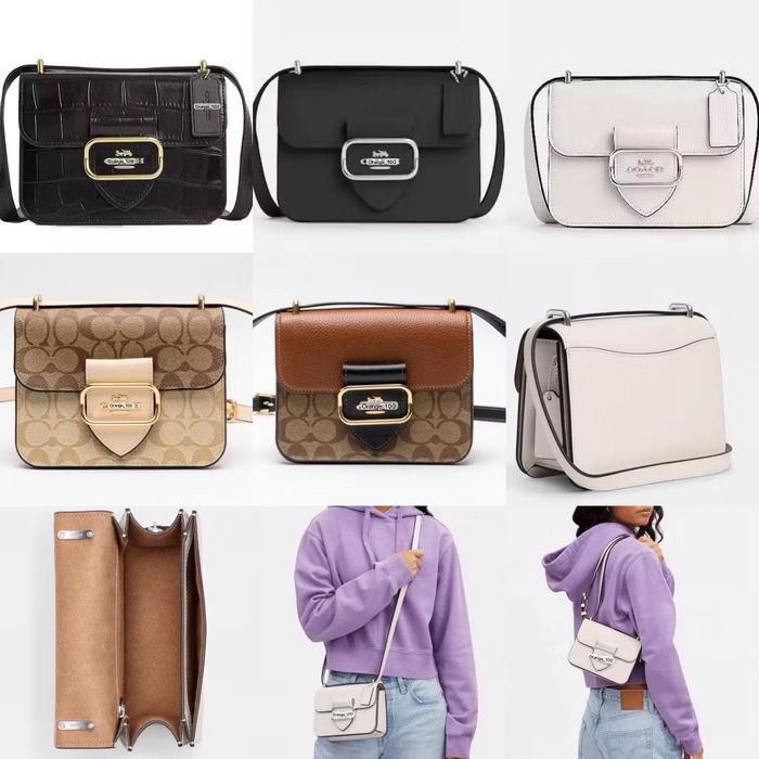 Tas Wanita Coach Morgan Square Xbody Original Croco