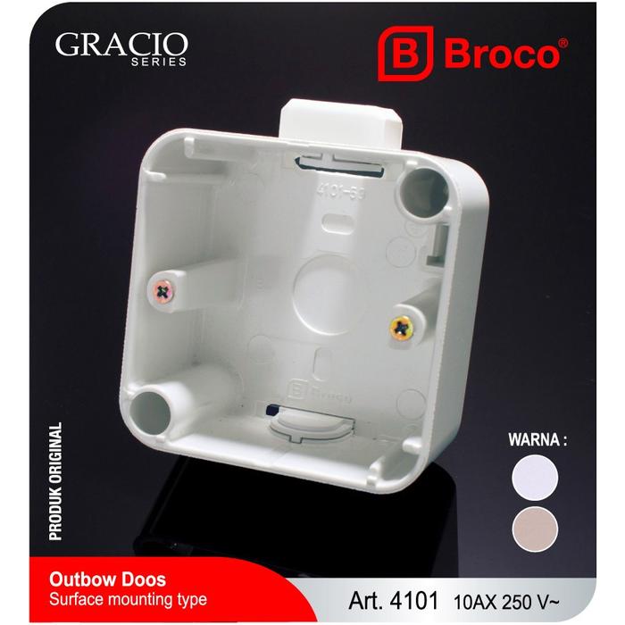 OUTBOW DOOS / Dus Broco WHITE 4101- 535 PUTIH