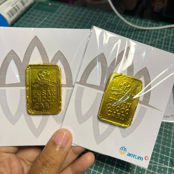 Cokelat Mini Gold Emas Antum Coklat Emas Batang Antum