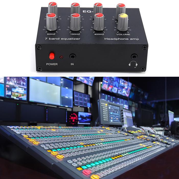 7 Band Sound Equalizer EQ 3.5mm Jack Dual Channel Sound Signal
