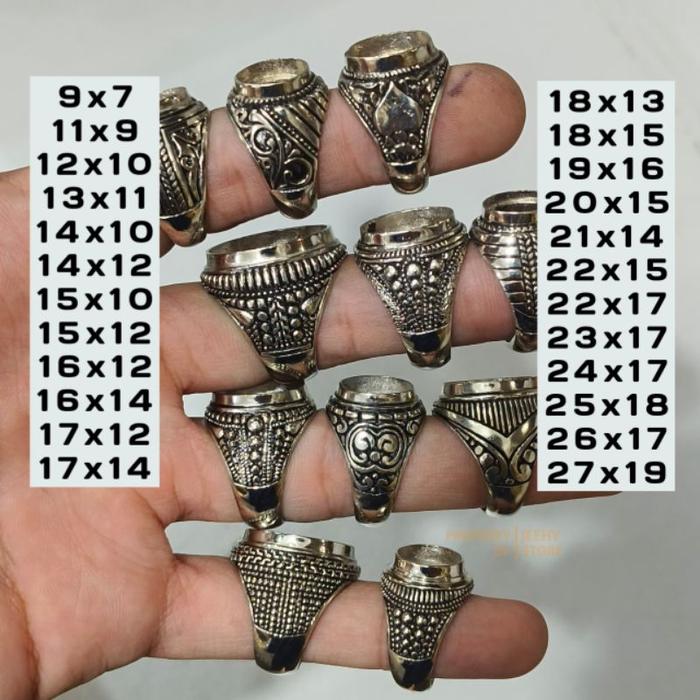 [ ECERAN ] ECERAN RING ALPAKA UKIR