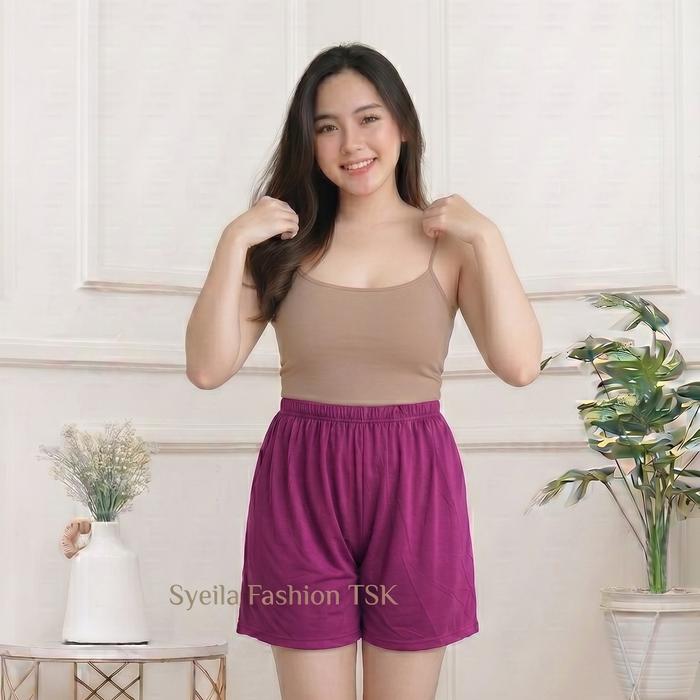 Celana Pendek Short Sontog Rangkepan Daster Gamis Rok Wanita Remaja Dewasa Lansia Ukuran L XL Jumbo