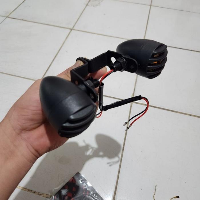 BRACKET BREKET LAMPU SEN BELAKANG MOTOR CUSTOM 1 SET (2PCS)