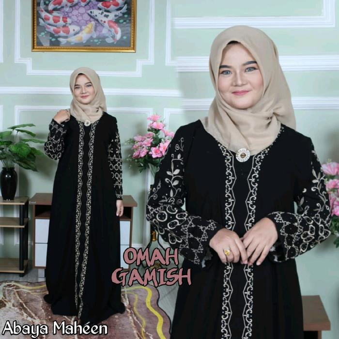 Abaya MAHEEN bordir seperti Abaya PAKISTAN Mewah by anugerah berkah abaya