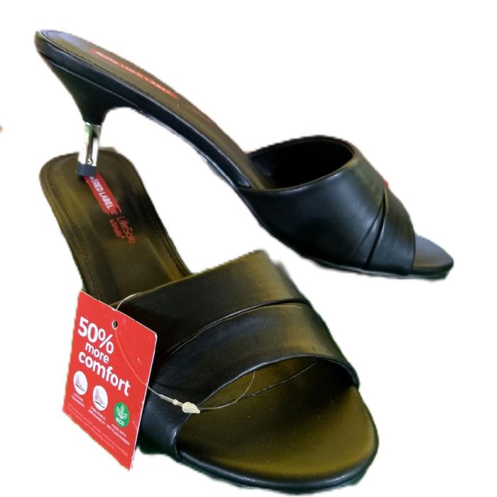 sendal wanita bata red label hak