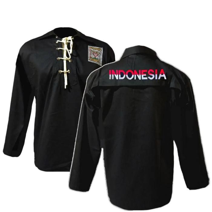 BAJU SAKRAL WARGA PSHT BORDIR MOTIF INDONESIA - BAJU SAKRAL WARGA SH TERATE - BAJU PENCAK SILAT - At