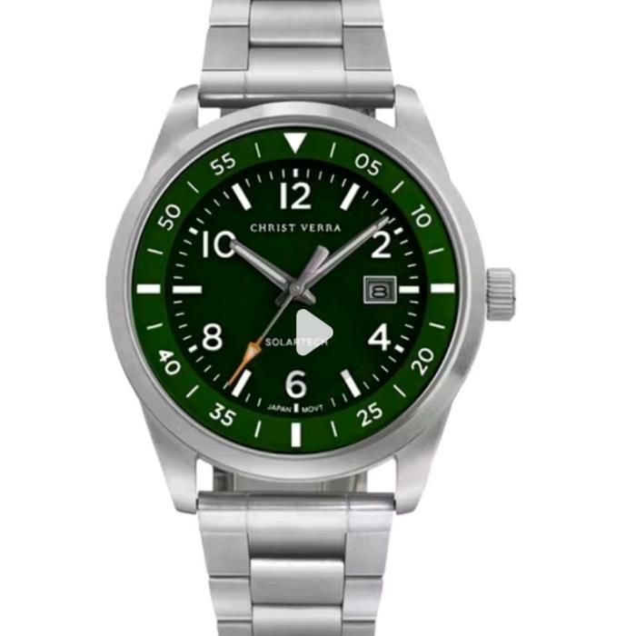 jam tangan Crist verra solar tech