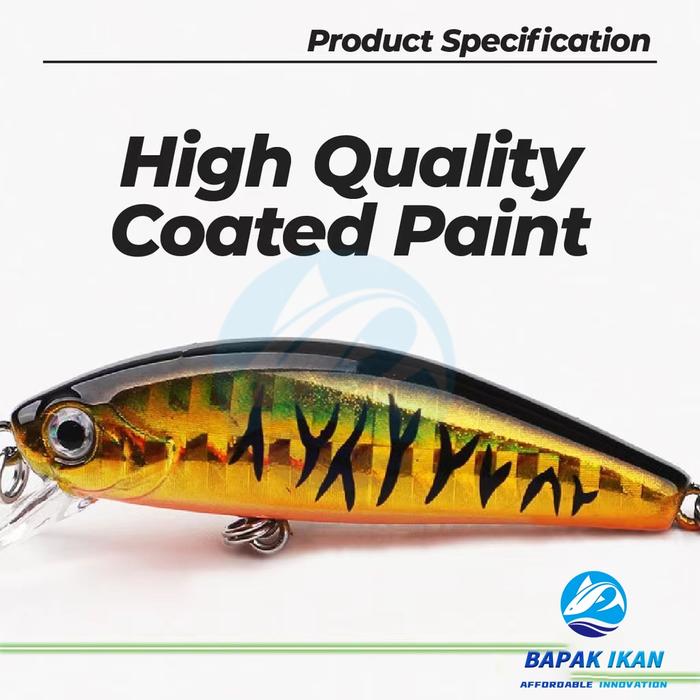 Umpan Minnow Sinking Lures & Baits Fishing(5.5cm/6g) Mini Treble Hook Lure Baits Casting Pancing Fi