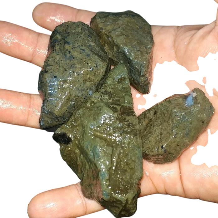 Bahan Batu Black Opal Kalimaya Bledug Boulder MAJA BANTEN Bakat Jarong