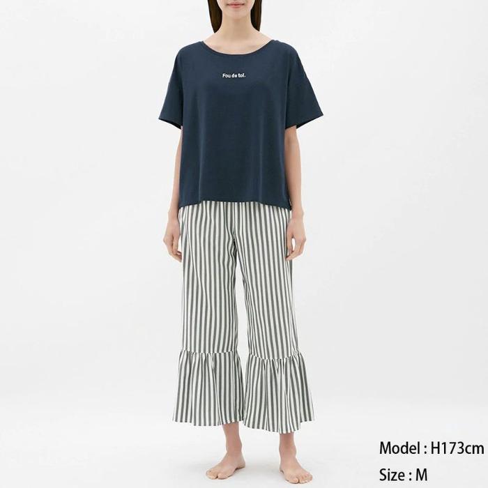 Set Piyama Gu By Uniqlo Fou De Toi Pajamas Set