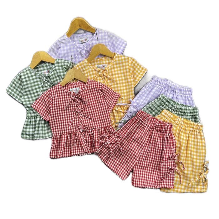 Baju stelan anak Hazel one set