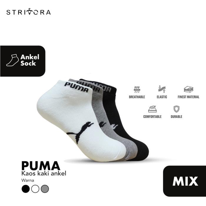 KAOS KAKI PM INDONESIA || KAOS KAKI SPORT OLAHRAGA PM/ SOCK PM ORIGINAL BNWB 100% - puma mix