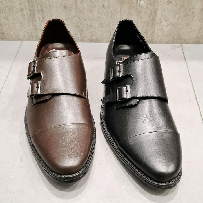Sepatu Pria Watchout WW2008704 - Model Elegan dengan Buckle - Warna Coklat dan Hitam - Kualitas Terb