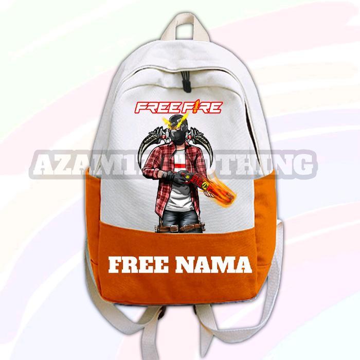 BERMUTU TAS RANSEL ANAK FF KARAKTER FF FREE NAMA VERSI SG OPM SG ONE PUCH MAN / KANTONG SEKOLAH ANAK