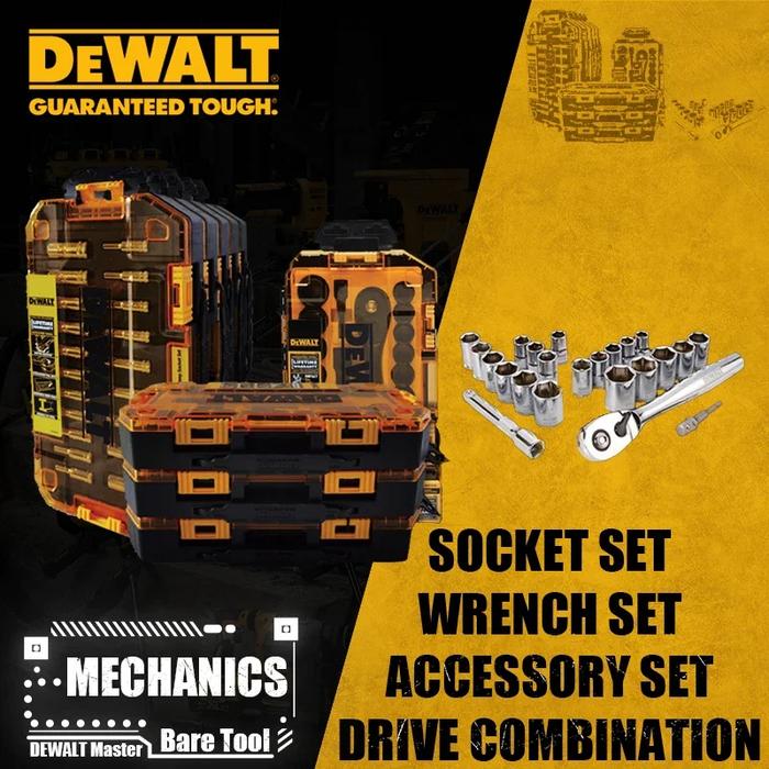DEWALT Drive Combination Socket Wrench Accessory Set Power Tool