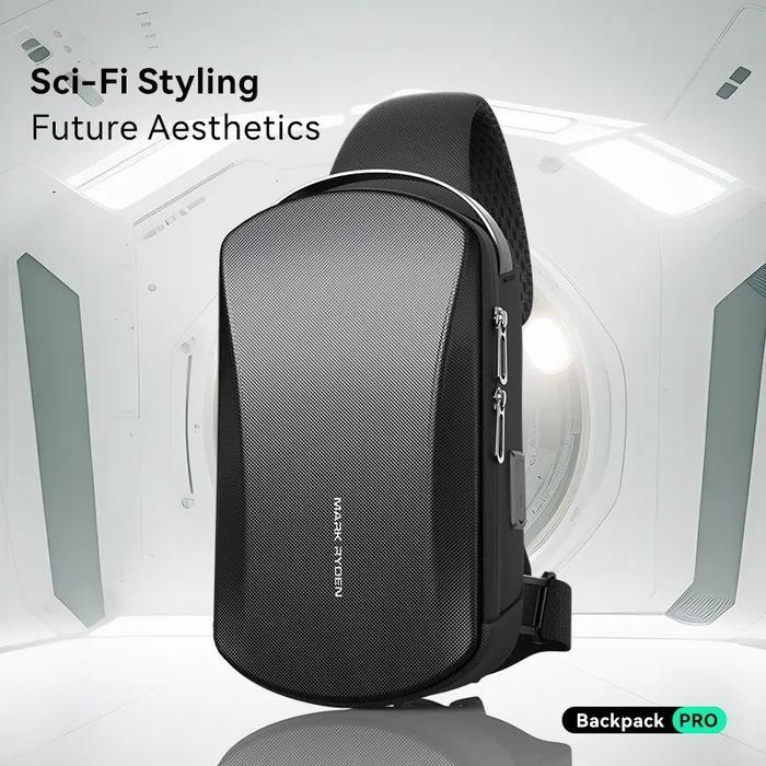 MR3998 Tas Selempang MARK RYDEN Sling Bag Hardcase Cowok Ipad USB C