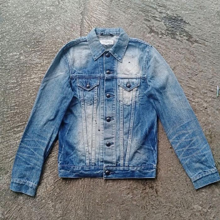 Vanquish Tokyo Japan Trucker Denim Jacket Jeans Paint Splash no Kapital Fuga Tornado Mart Hysteric G
