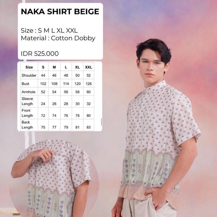 Naka Shirt Beige - Koko Dewasa Aleza Label