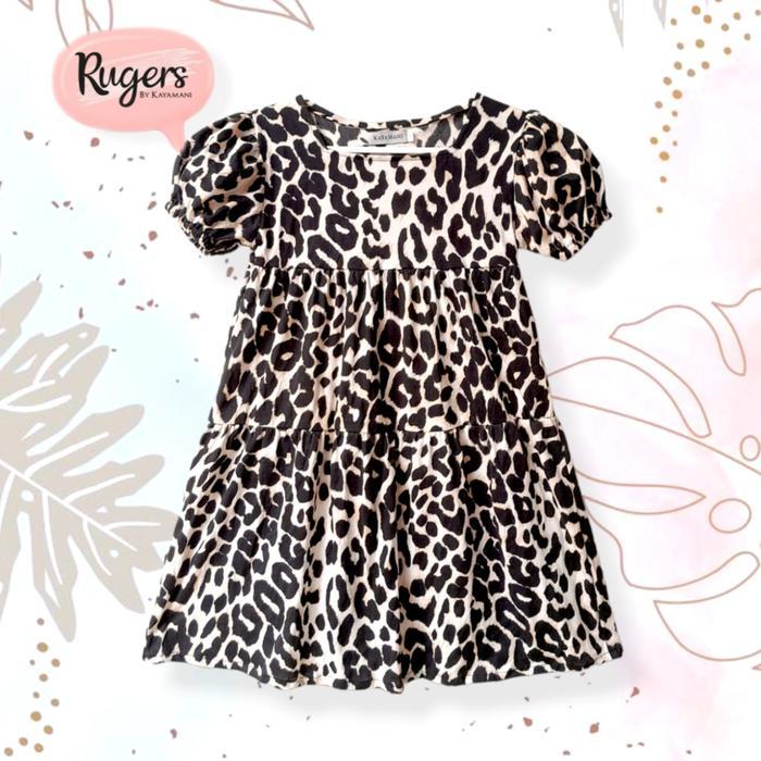 PROMO!! Rugers by Kayamani - Dress Anak Perempuan - pakaian anak dress leopard STOK TERBATAS!!