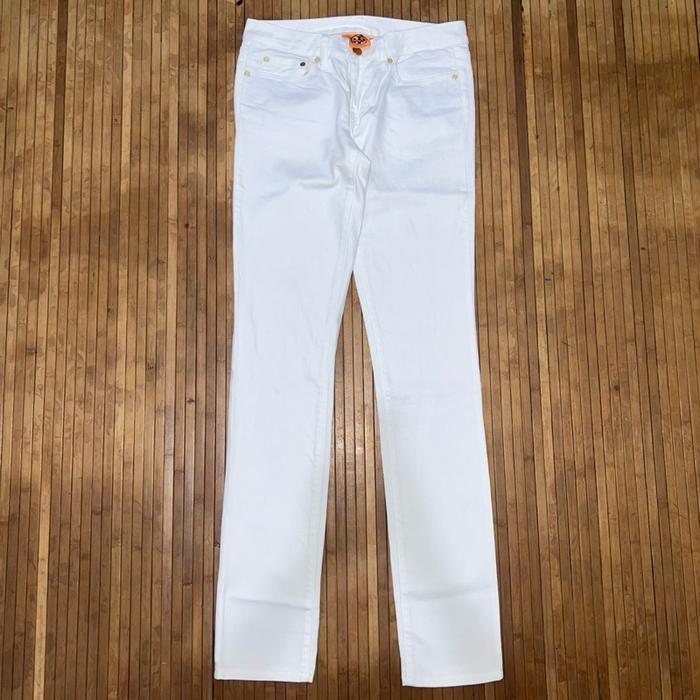 TORY BURCH WOMEN LUXURY WHITE SUPER SKINNY FIT DENIM JEANS prada ysl issey miyake CDG